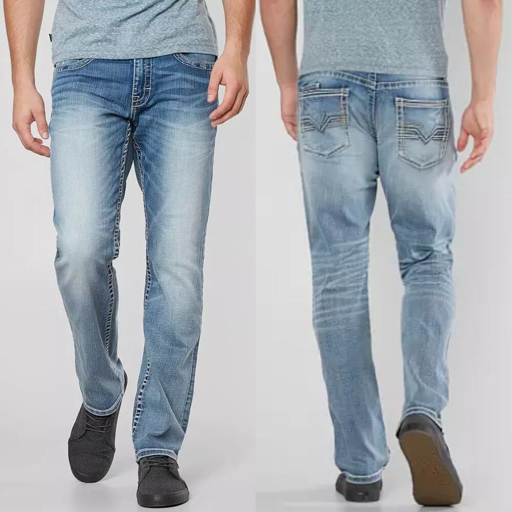 BKE Light Blue Straight Leg Jeans